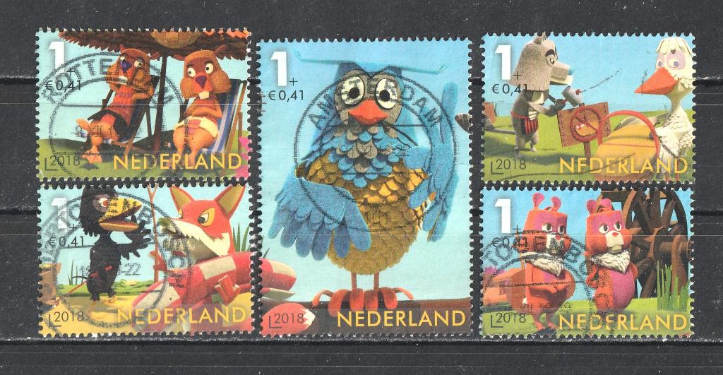 118 F serie Kinderzegels 2018, Postzegels en Munten, Postzegels | Nederland, Verzenden, Na 1940, Gestempeld