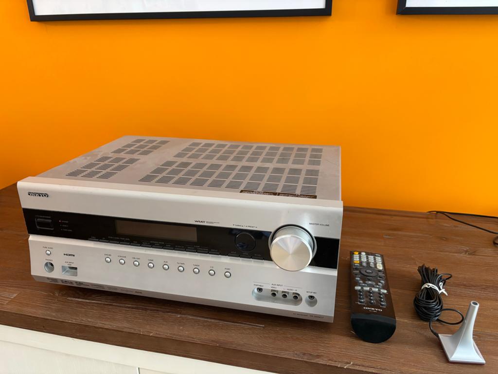 Onkyo TX-SR607 AV Receiver - 7.1 Surround Sound Versterker, Ophalen, Gebruikt, 120 watt of meer, Onkyo