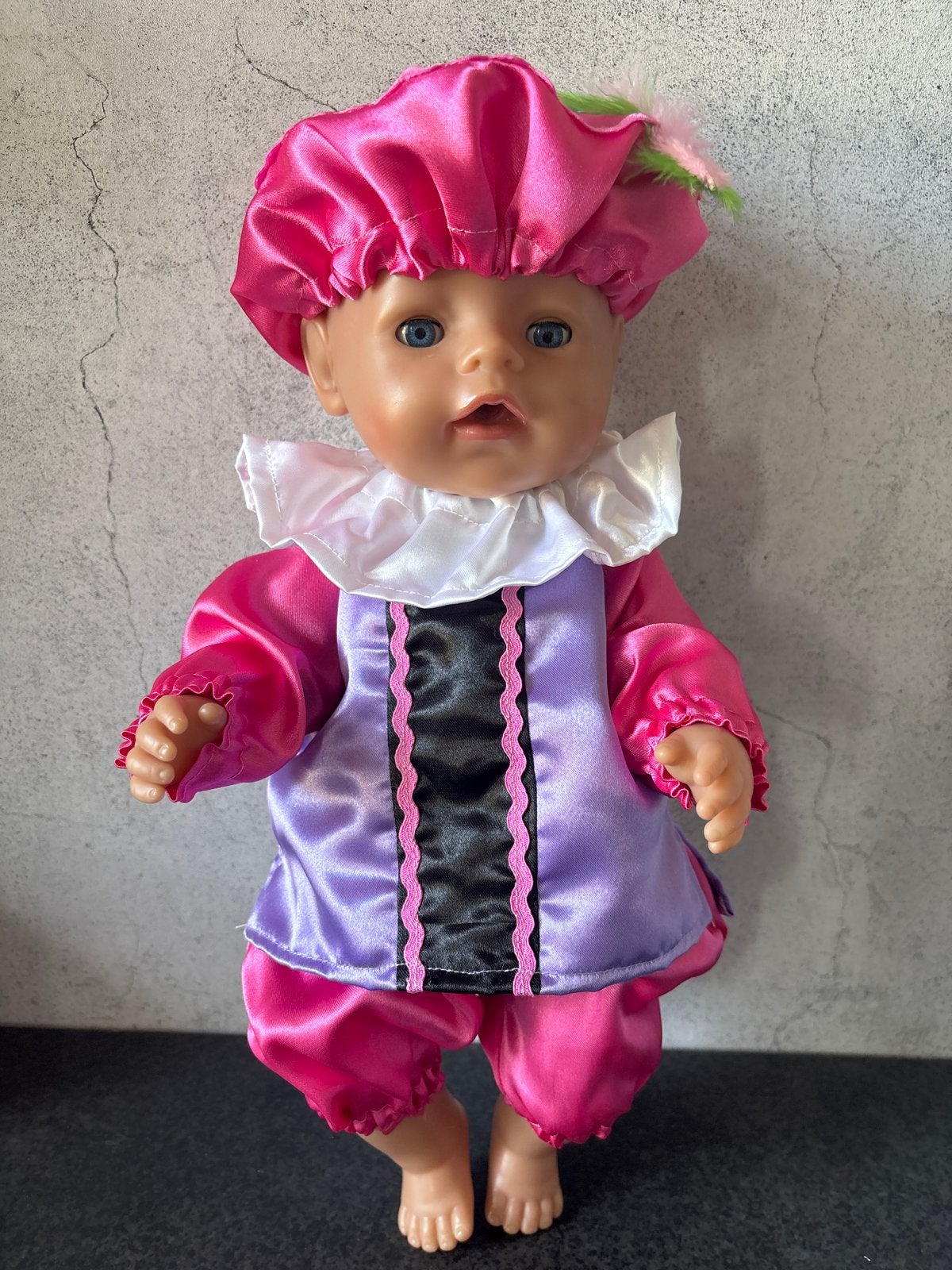 Pietenpakje voor baby pop van 43cm, Ophalen of Verzenden, Nieuw, Babypop