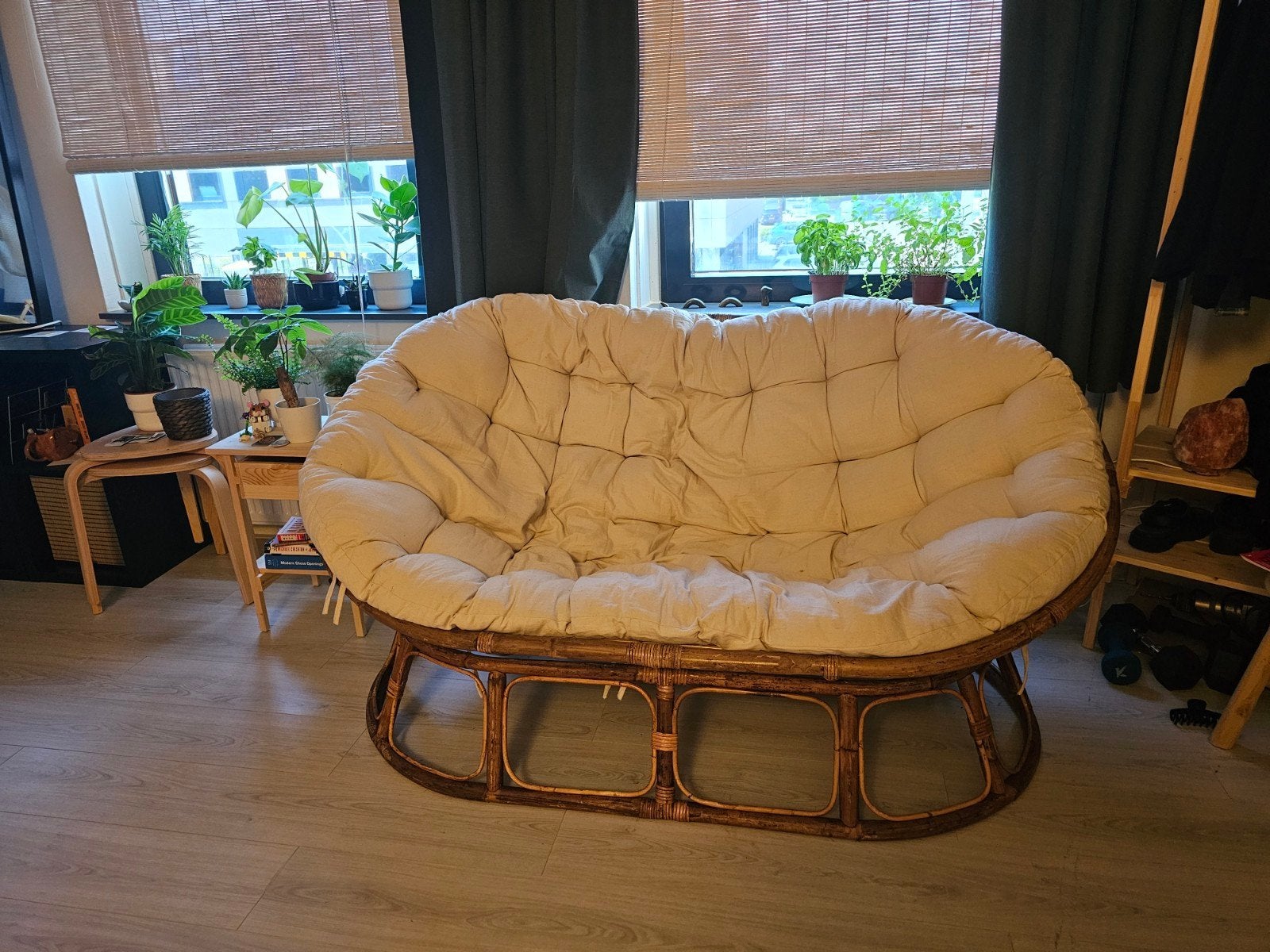 Loungestoel Mamasan bruin rotan - Gamma, Tuin en Terras, Rotan, Nieuw, Loungeset, Stoel