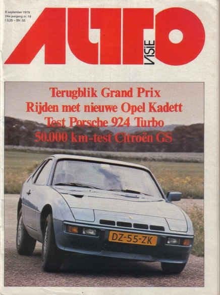 Autovisie 18 1979 : Porsche 924 Turbo - Vauxhall Chevette, Ophalen of Verzenden, Gelezen, Algemeen