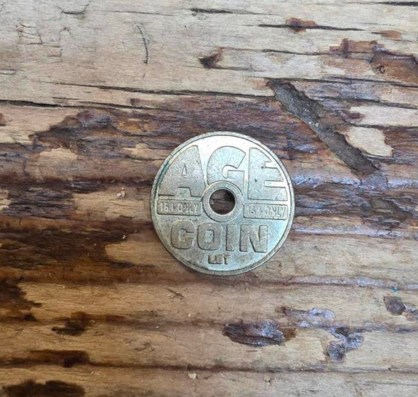 Age coin coins vintage sigaretten automaat betaalmiddel, Ophalen of Verzenden