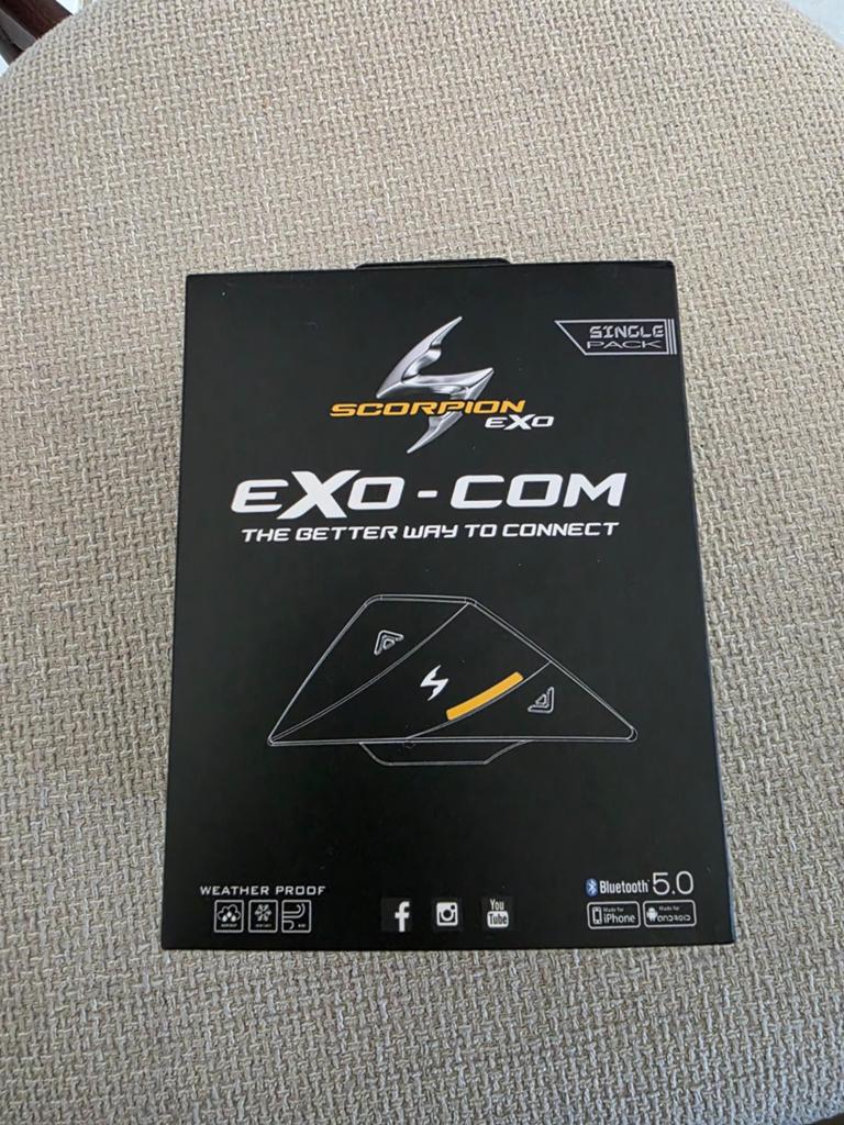 Scorpion EXO-COM Bluetooth Communicatiesysteem, Ophalen of Verzenden, Gebruikt