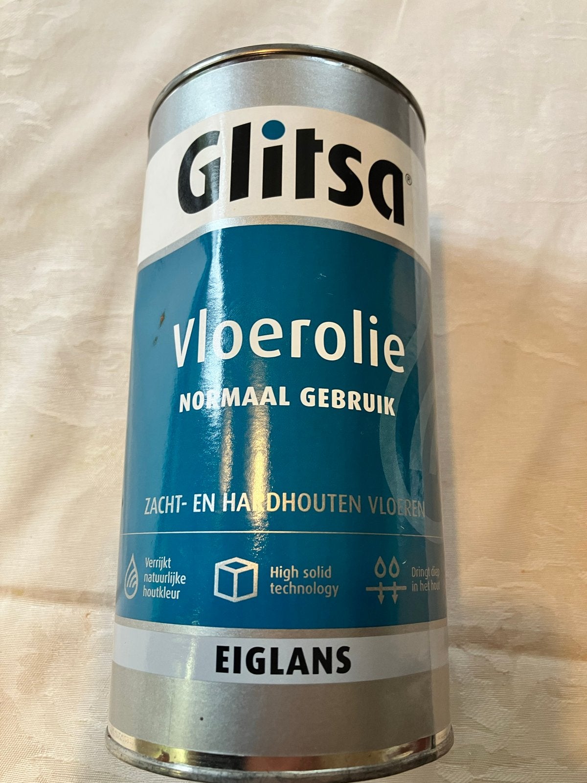 Glitsa Vloerolie Eiglans - 1 liter voor zacht- en hardhout, Doe-het-zelf en Verbouw, Overige kleuren, Nieuw, Beits, Ophalen of Verzenden