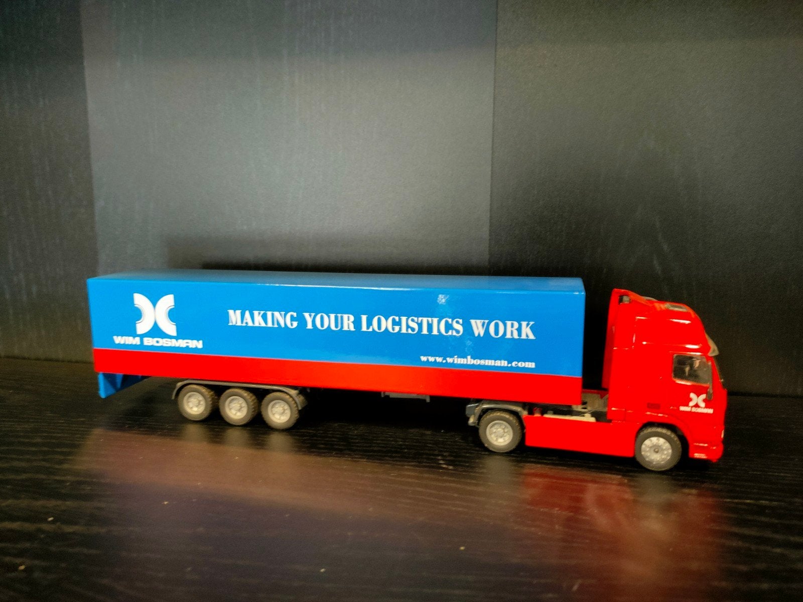 Joal 1:50 DAF Wim Bosman vrachtwagen met oplegger, Ophalen, Zo goed als nieuw, Bus of Vrachtwagen, Overige merken