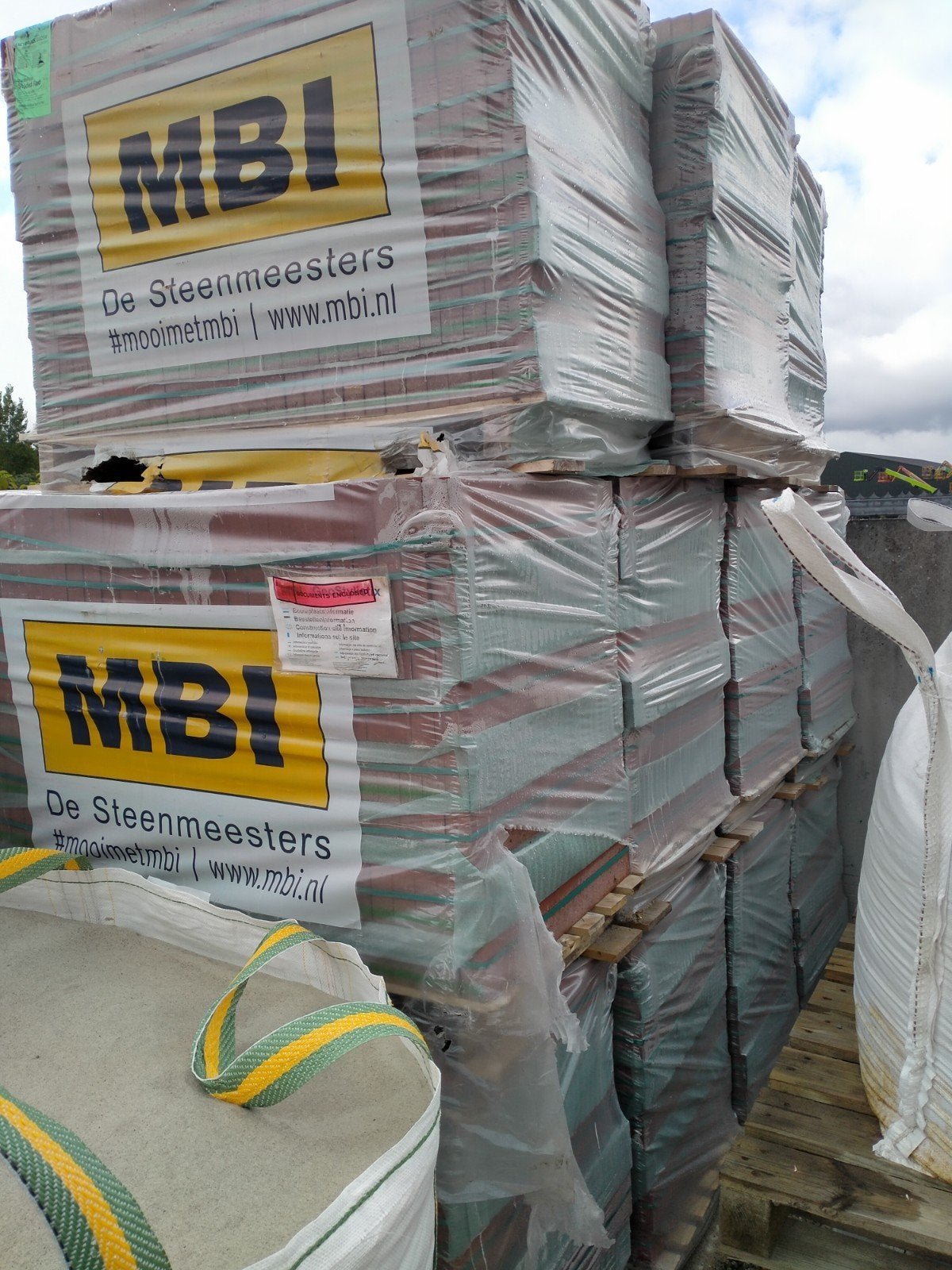 MBI Geostylistix Shaded red 595x95x40mm, Ophalen, Nieuw, Beton
