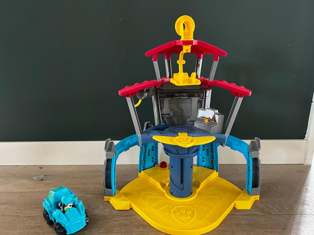 Paw Patrol Dino Rescue Uitkijktoren met Voertuig, Ophalen of Verzenden, Gebruikt, Jongen of Meisje