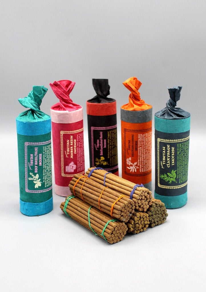 Tibetaanse kruidenwierook set (5 pakjes), Verzenden, Nieuw, Nepalhandwerk.nl, Roze