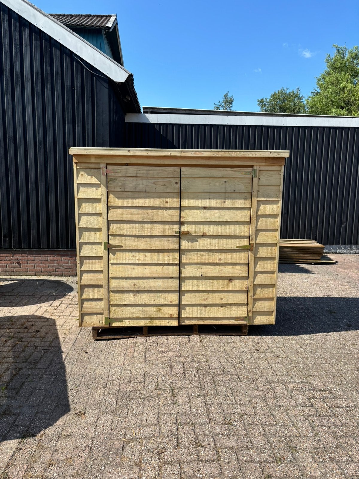 Tuinkast zie foto ca.200x120x1777 (lxbxh), Ophalen, Zo goed als nieuw, Kunststof, Overige typen