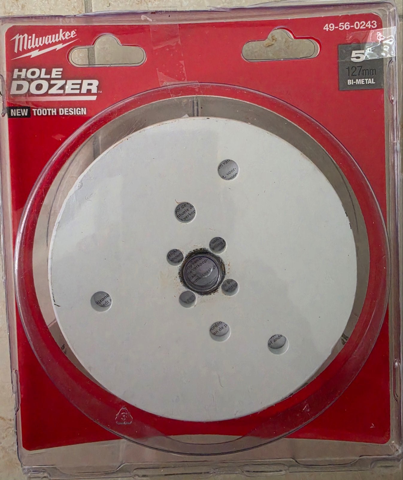 Milwaukee Hole Dozer Bi-metaal Gatenzaag 127mm, Doe-het-zelf en Verbouw, Ophalen of Verzenden, Nieuw, Overige typen