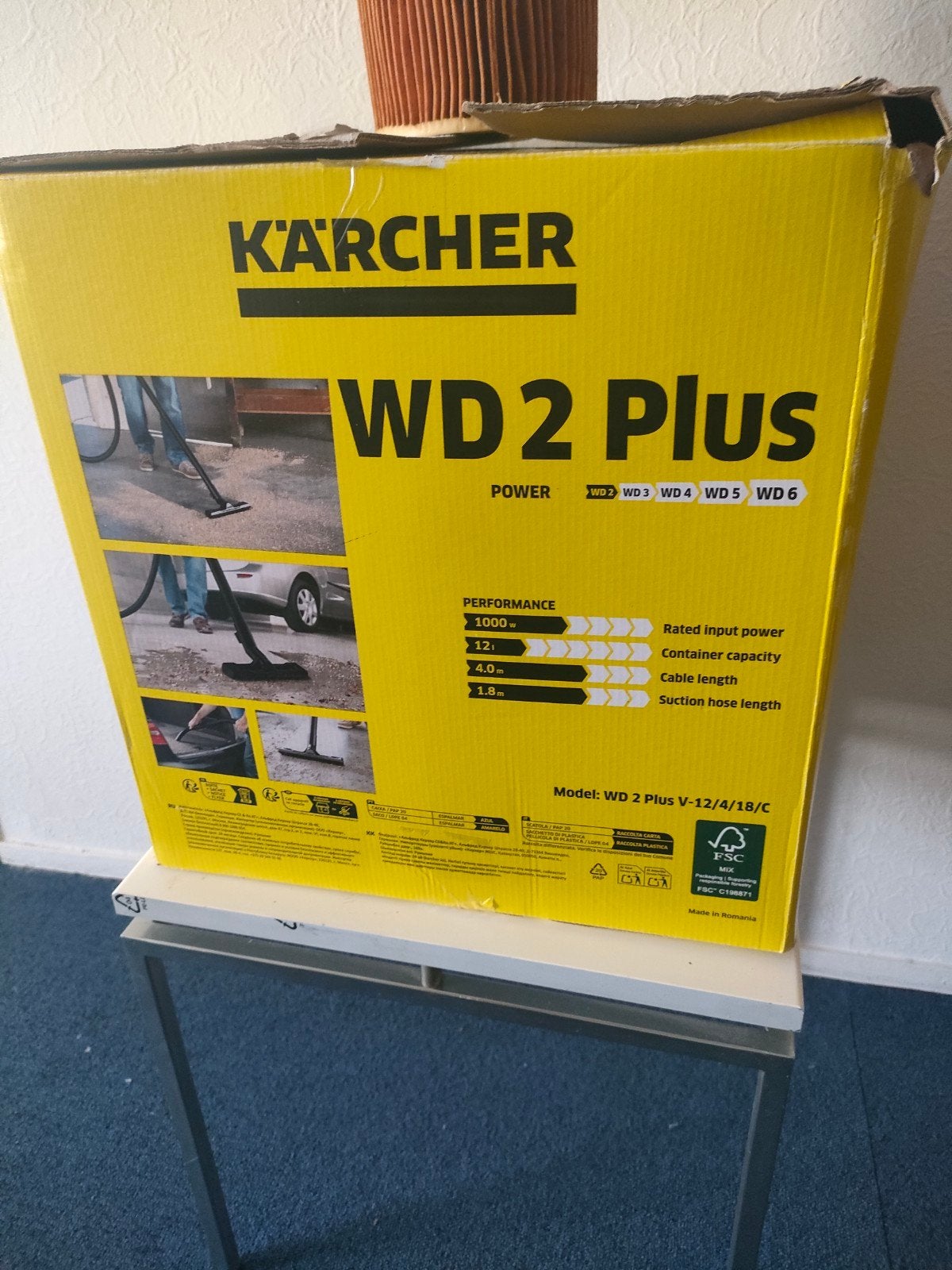 Kärcher WD 2 Plus Multi-purpose stofzuiger, Ophalen, Inclusief accessoires, Kärcher, Nieuw
