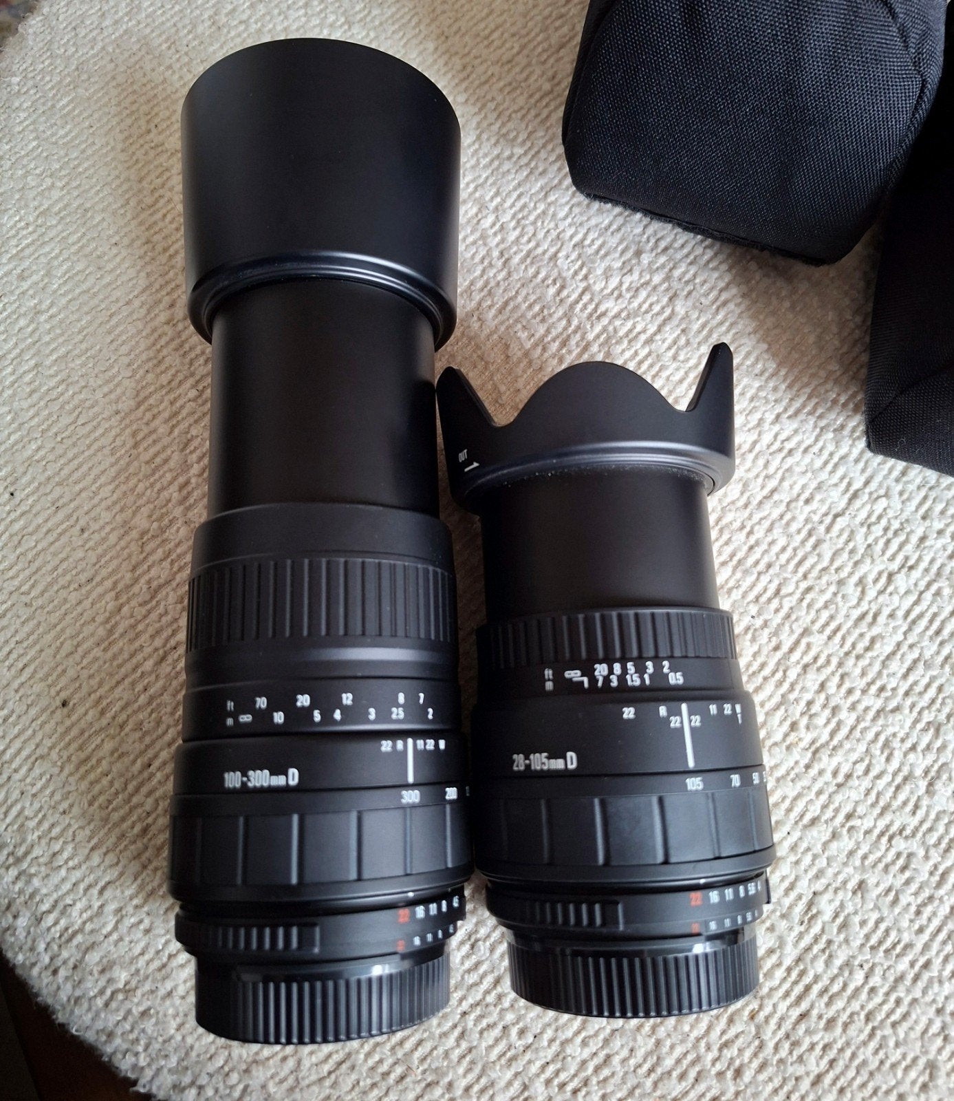 Sigma 100-300mm D en Sigma 28-105mm D - 2 lenzen voor Nikon, Audio, Tv en Foto, Fotografie | Lenzen en Objectieven, Gebruikt, Sigma