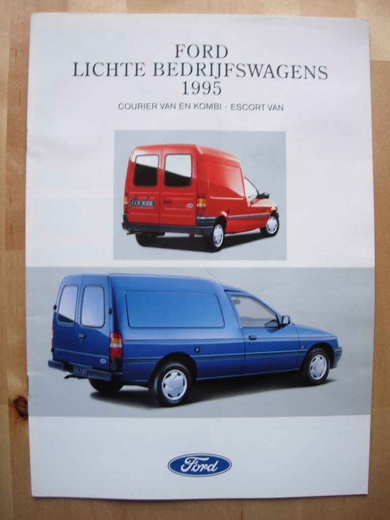 Ford Courier & Escort Van Brochure 1995, Boeken, Auto's | Folders en Tijdschriften, Ford, Verzenden, Zo goed als nieuw, Ford