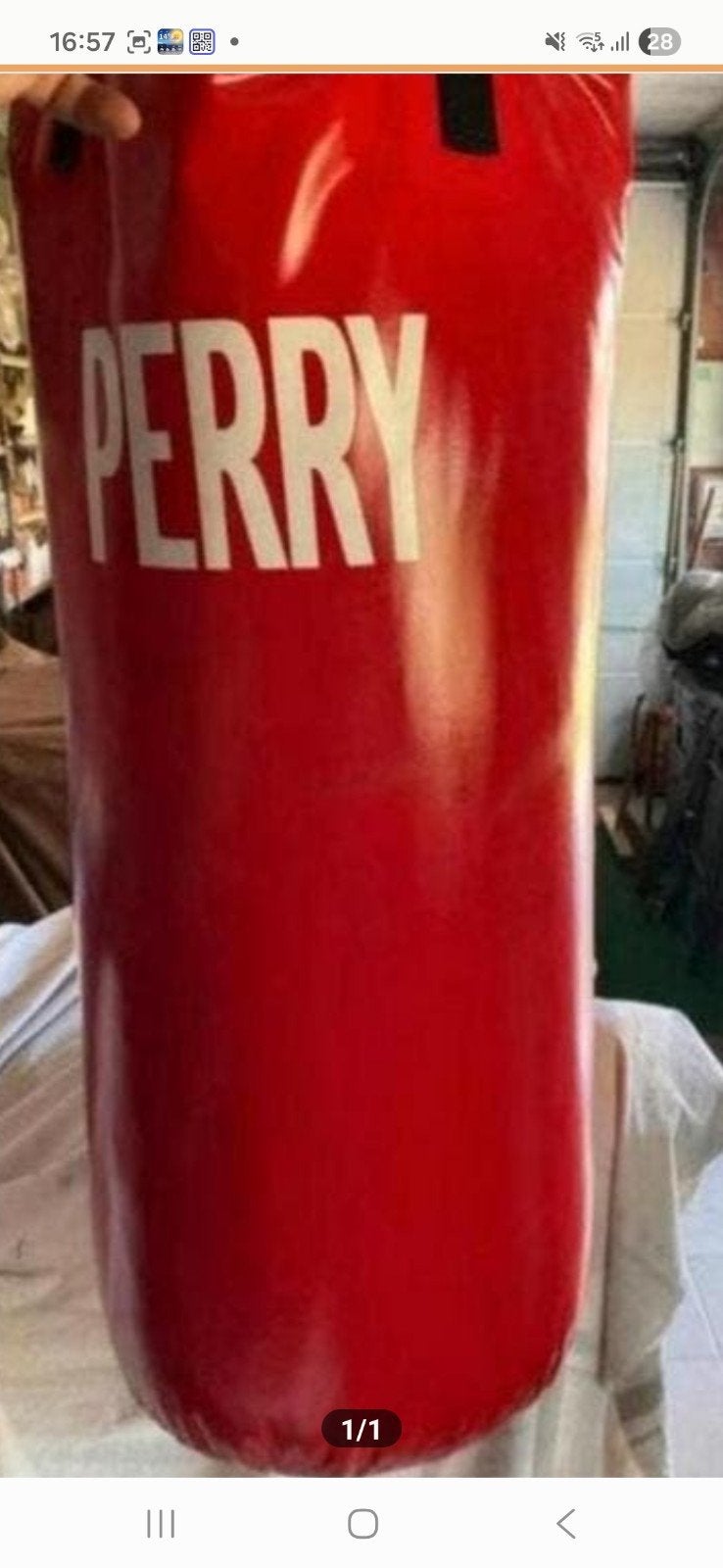 Te koop boks zak van perry, Sport en Fitness, Ophalen of Verzenden, Bokszak