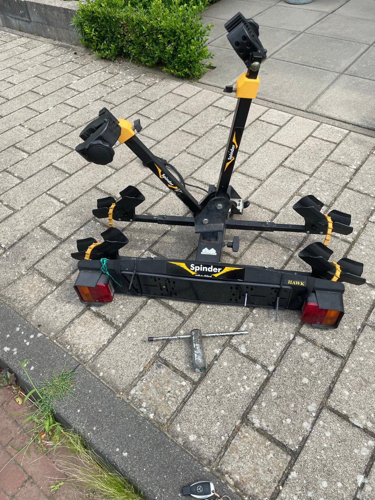 Spinder Hawk Trekhaakdrager voor 2 fietsen, Ophalen, 2 fietsen, Gebruikt, Trekhaakdrager