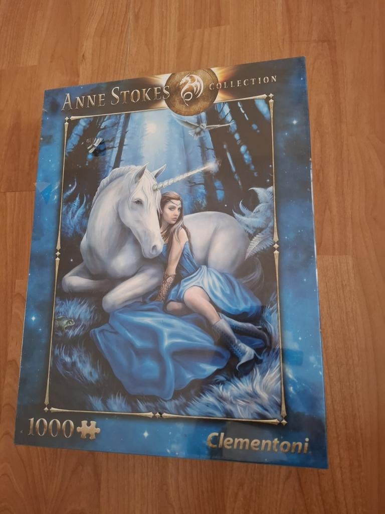 Anne Stokes Blue Moon legpuzzel 1000 stukjes, Ophalen of Verzenden, 500 t/m 1500 stukjes, Nieuw, Legpuzzel