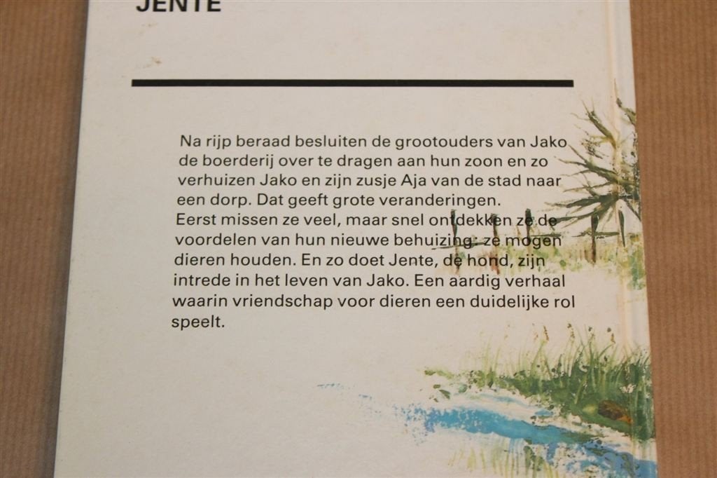 Het Verhaal van Jako en Jente — Vintage Kinderboek 1988, Ophalen of Verzenden, Gelezen