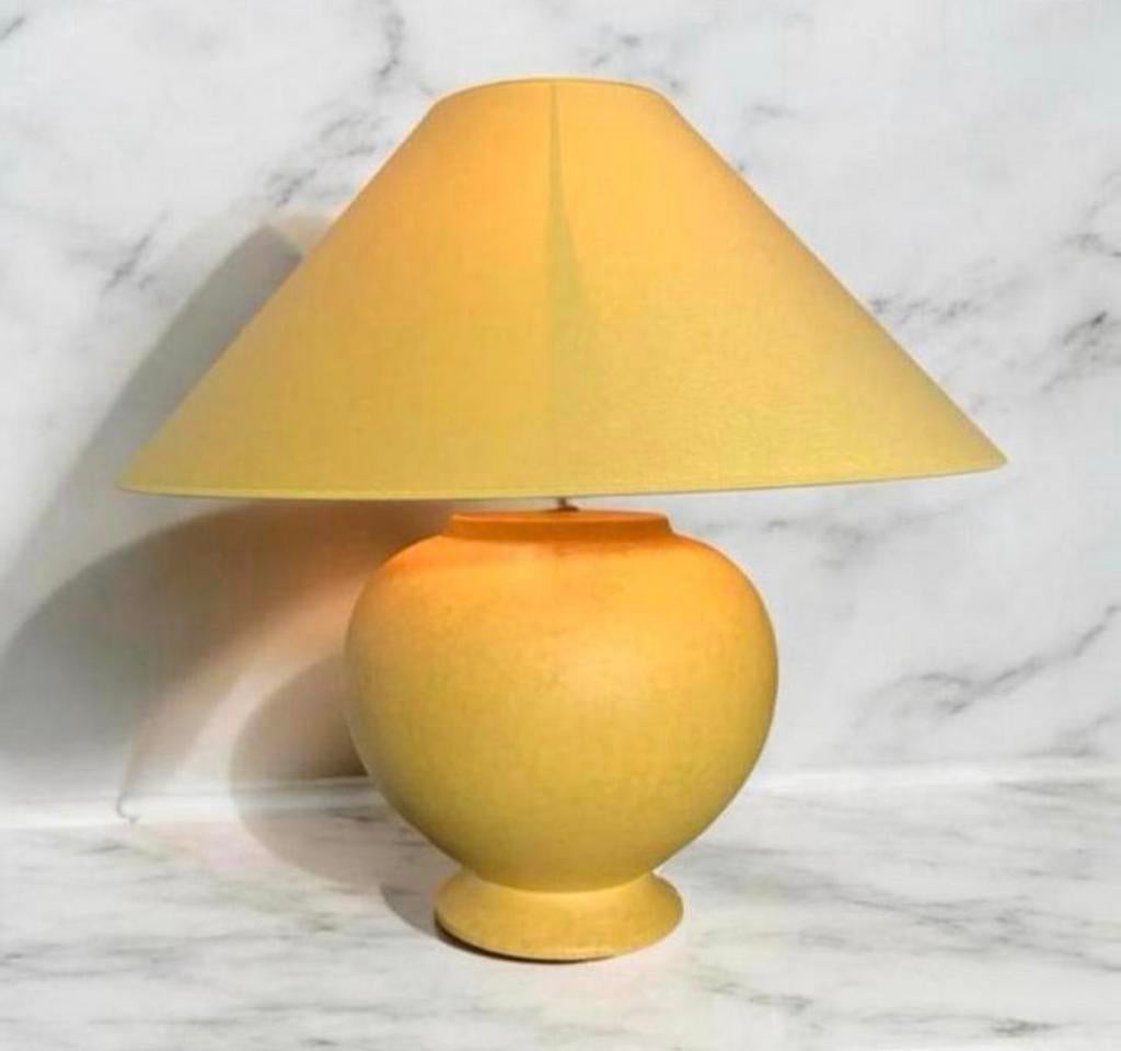 Vintage Kostka keramische tafellamp – handgemaakt design, Ophalen, Zo goed als nieuw, 50 tot 75 cm