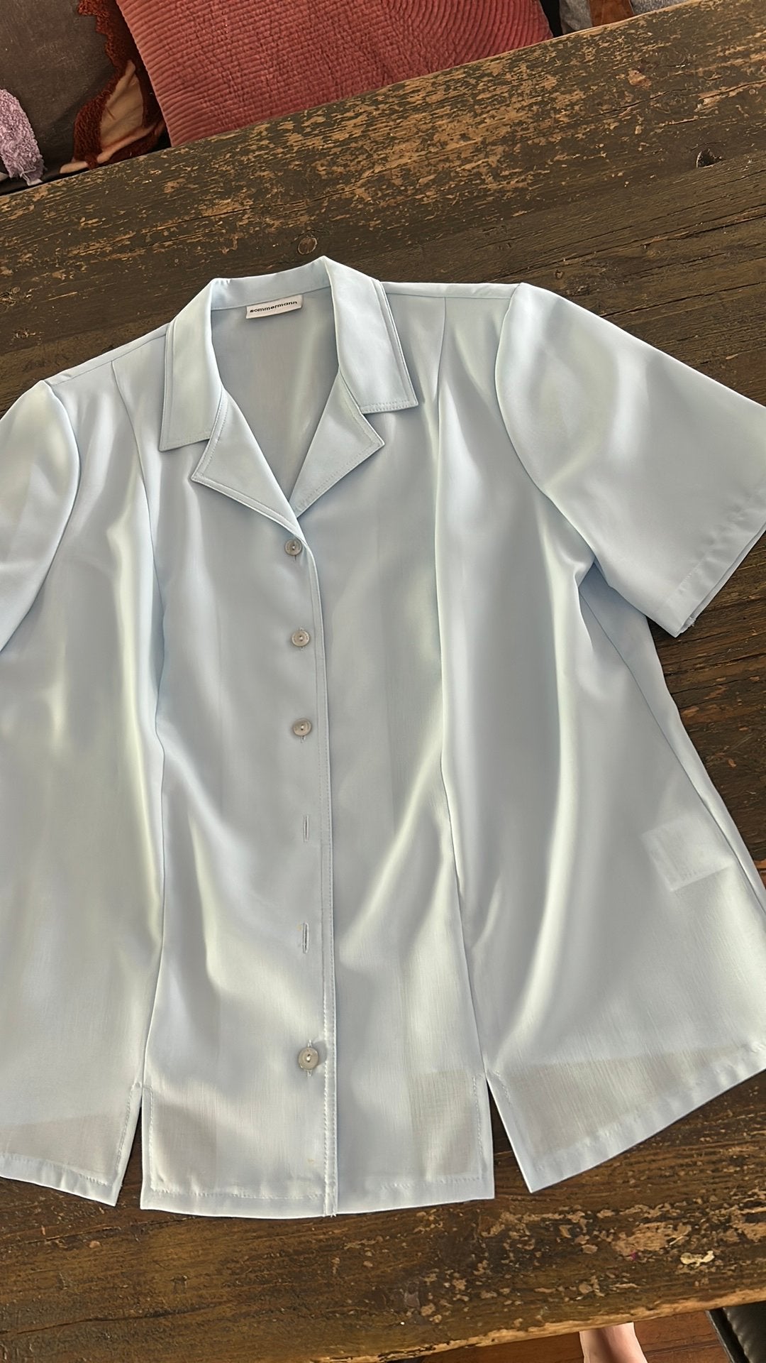 Sommermann blouse nieuw licht blauw 44 zomer kwaliteit, Ophalen of Verzenden, Zo goed als nieuw, Maat 42/44 (L), Blauw