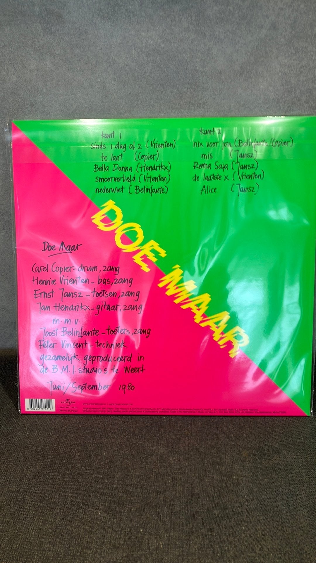 Doe Maar  — Skunk, LP, Beschermende buitenhoes, Electronic Rock, Ophalen of Verzenden