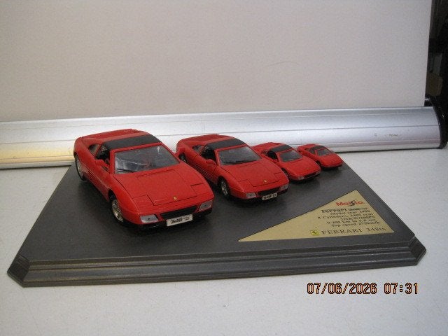 maisto 1990 ferrari 348TS 42,5/30,5 cm diverse schalen (394), Ophalen of Verzenden, Gebruikt, Auto, Maisto
