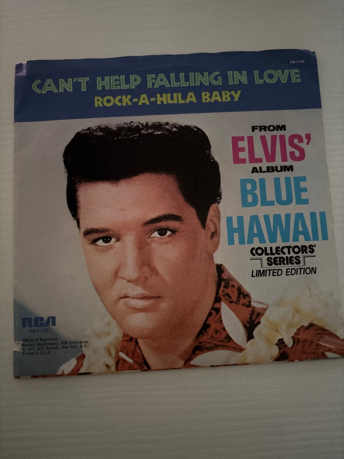 Elvis -Can't Help Falling In Love - 45 toeren, Ophalen of Verzenden, Gebruikt, Cd of Plaat