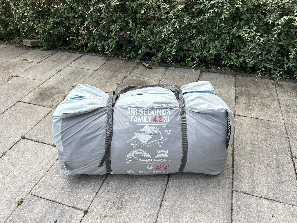 Quechua air seconds family 4.2 XL fresh&black tent, Ophalen, Gebruikt, Tot en met 4