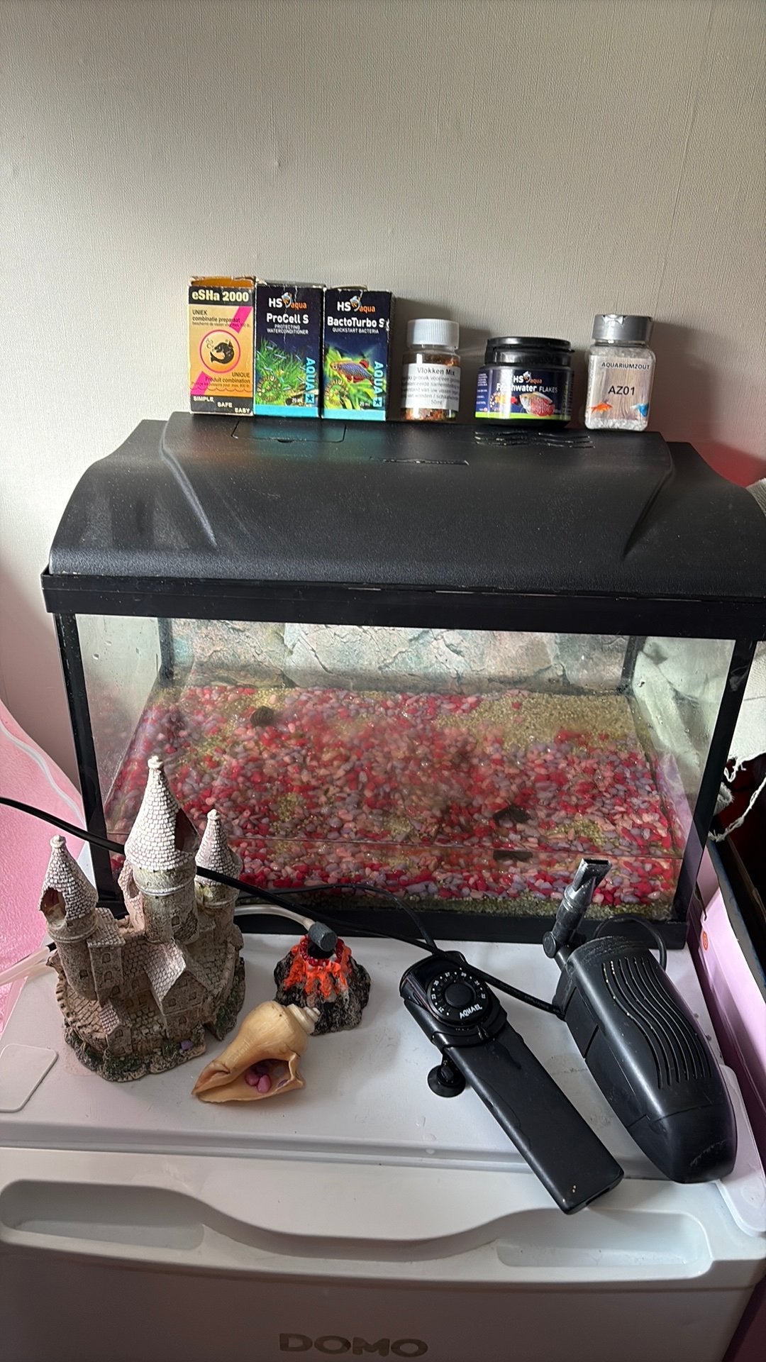 Aquarium compleet met alle benodigheden, Dieren en Toebehoren, Ophalen, Zo goed als nieuw, Leeg aquarium