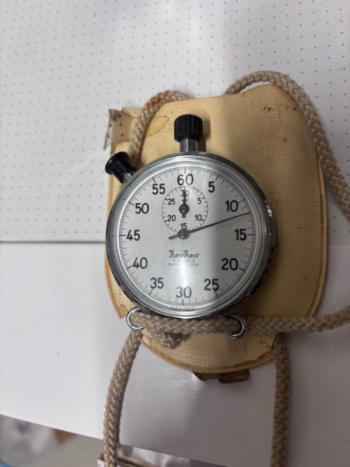 Werkend hanhart zakhorloge met nieuwe batterij, Overige merken, Overige materialen, Zakhorloge, Ophalen of Verzenden