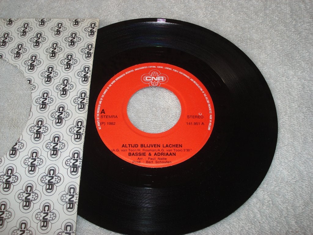 Bassie en Adriaan   Altijd Blijven lachen     Orgineel, Originele persing, 7 inch, Ophalen of Verzenden, Zo goed als nieuw