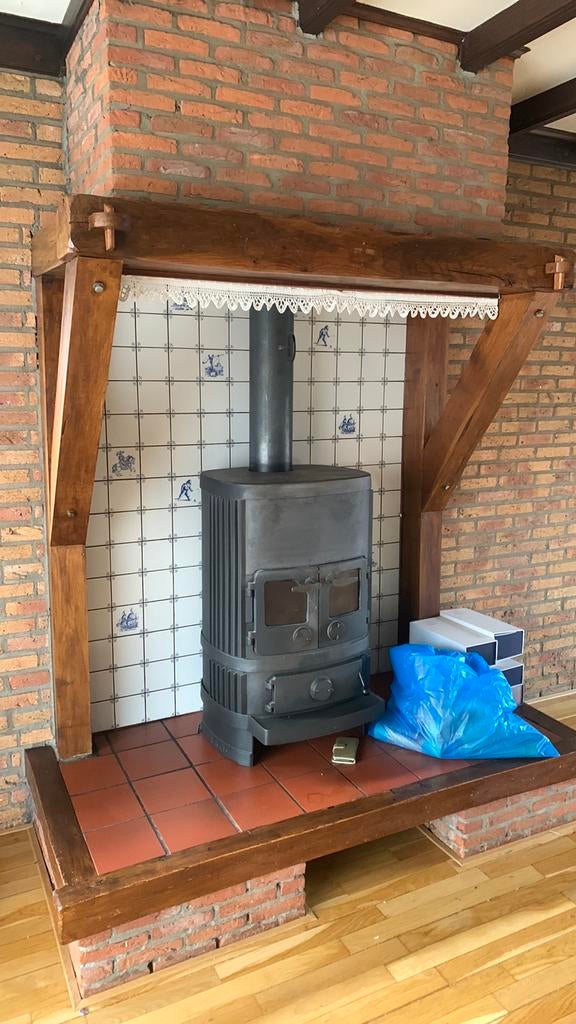 Eiken schouw eiken balken, Ophalen, Zo goed als nieuw