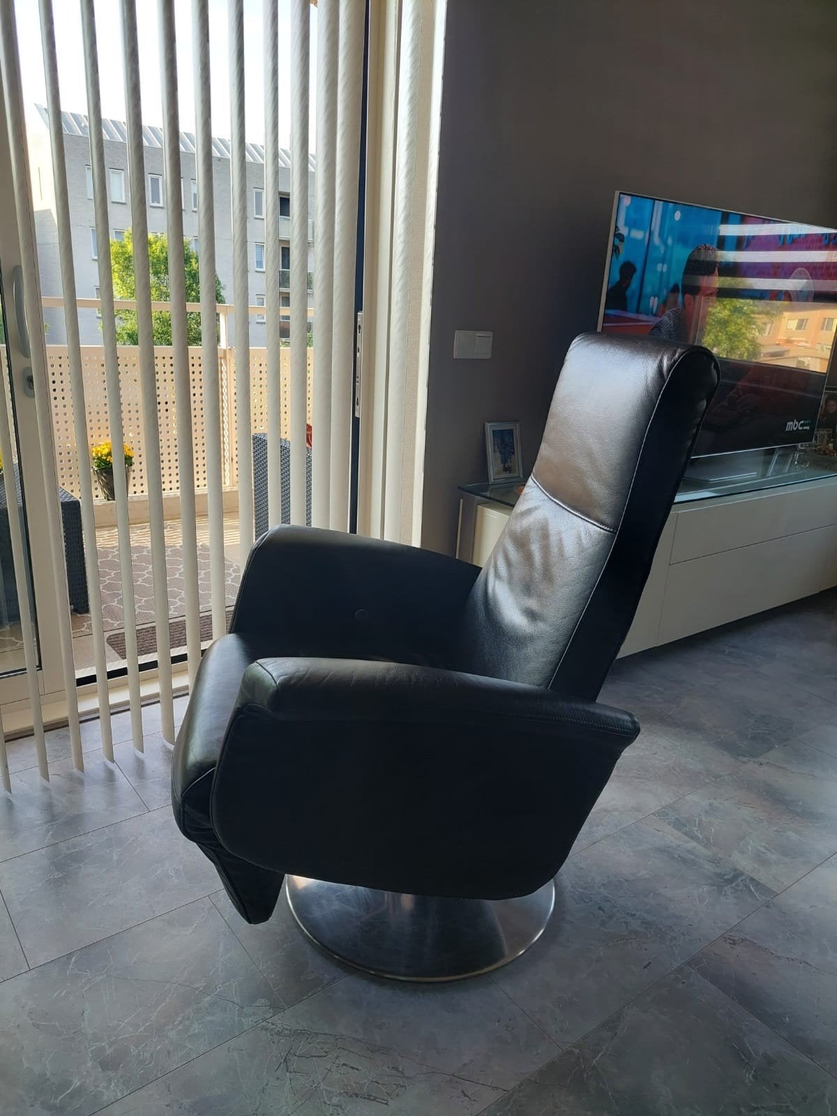 Een super comfortabelere relax fauteuil zgan!, Ophalen, Minder dan 75 cm, Leer, Zo goed als nieuw