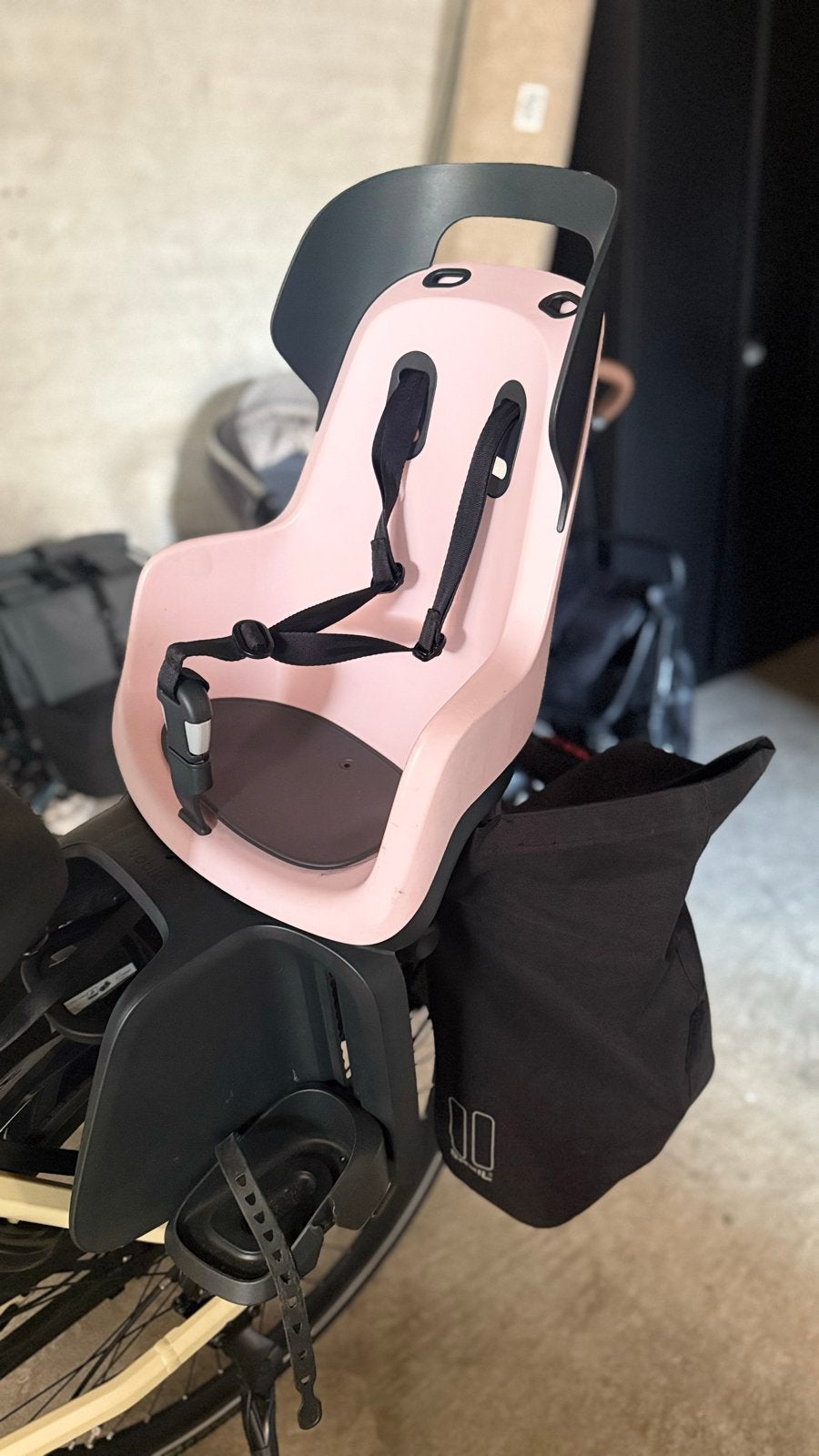 Bobike Exclusive Tour Fietszitje Achter - Roze, Ophalen, Zo goed als nieuw, Achterzitje