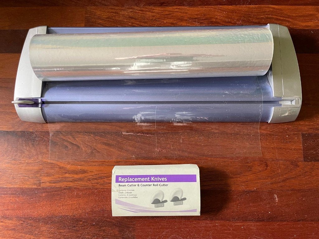 Papier en inpakfolie snijder, Ophalen, Gebruikt