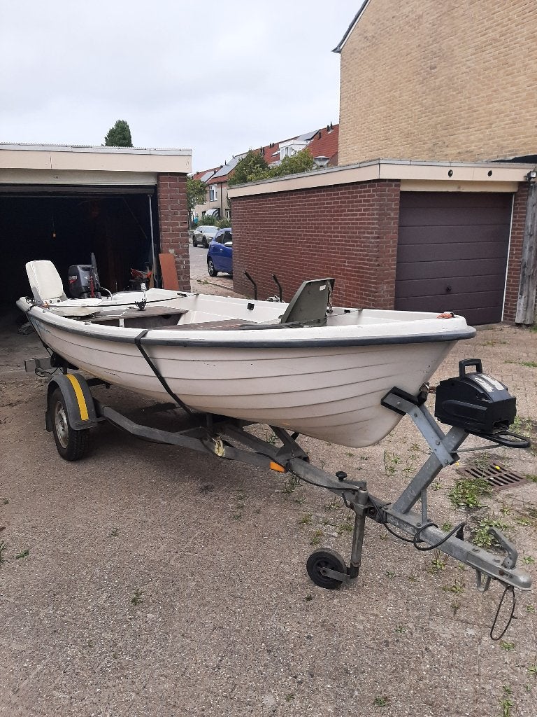 Terhi 440 boot +motor+ trailer en veel extra's, Ophalen, Overige merken, Kunststof, Gebruikt