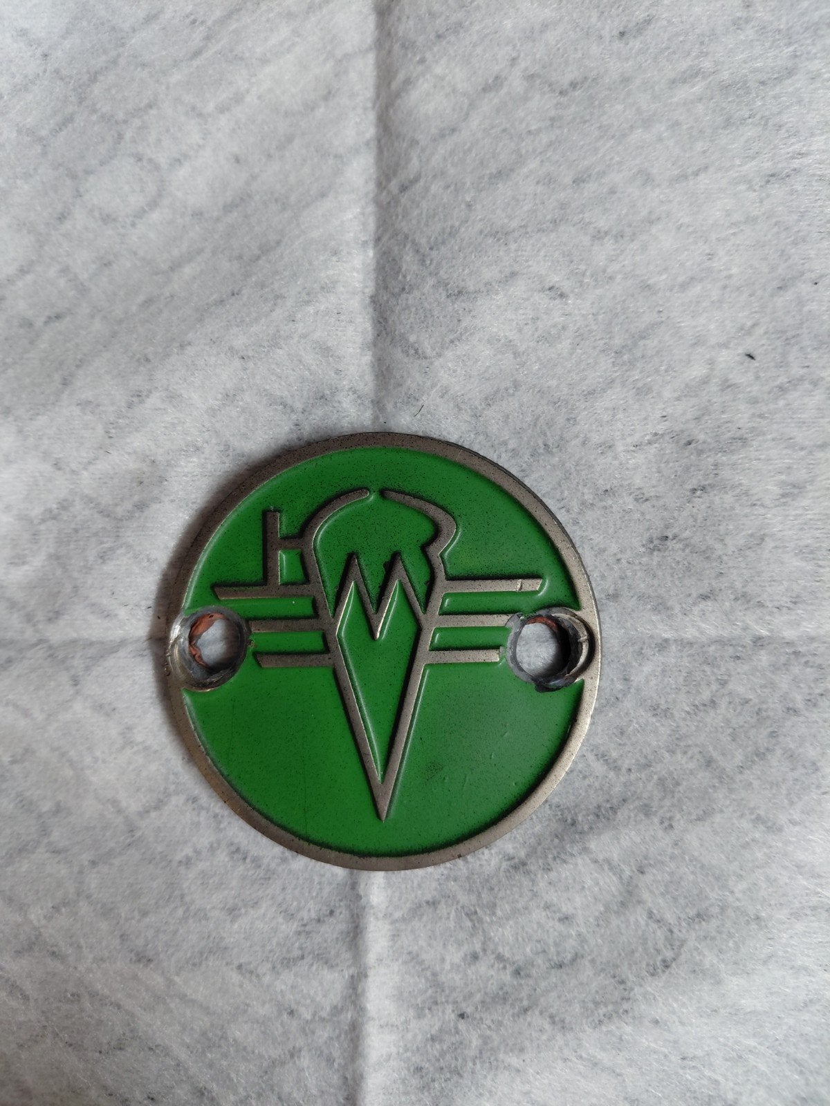 Dnepr zijspan reservewiel houder en logo, Ophalen of Verzenden, Gebruikt