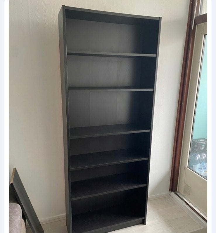 Ikea Billy Boekenkast - Zwart/bruin, Ophalen of Verzenden, Gebruikt, 25 tot 50 cm, 50 tot 100 cm
