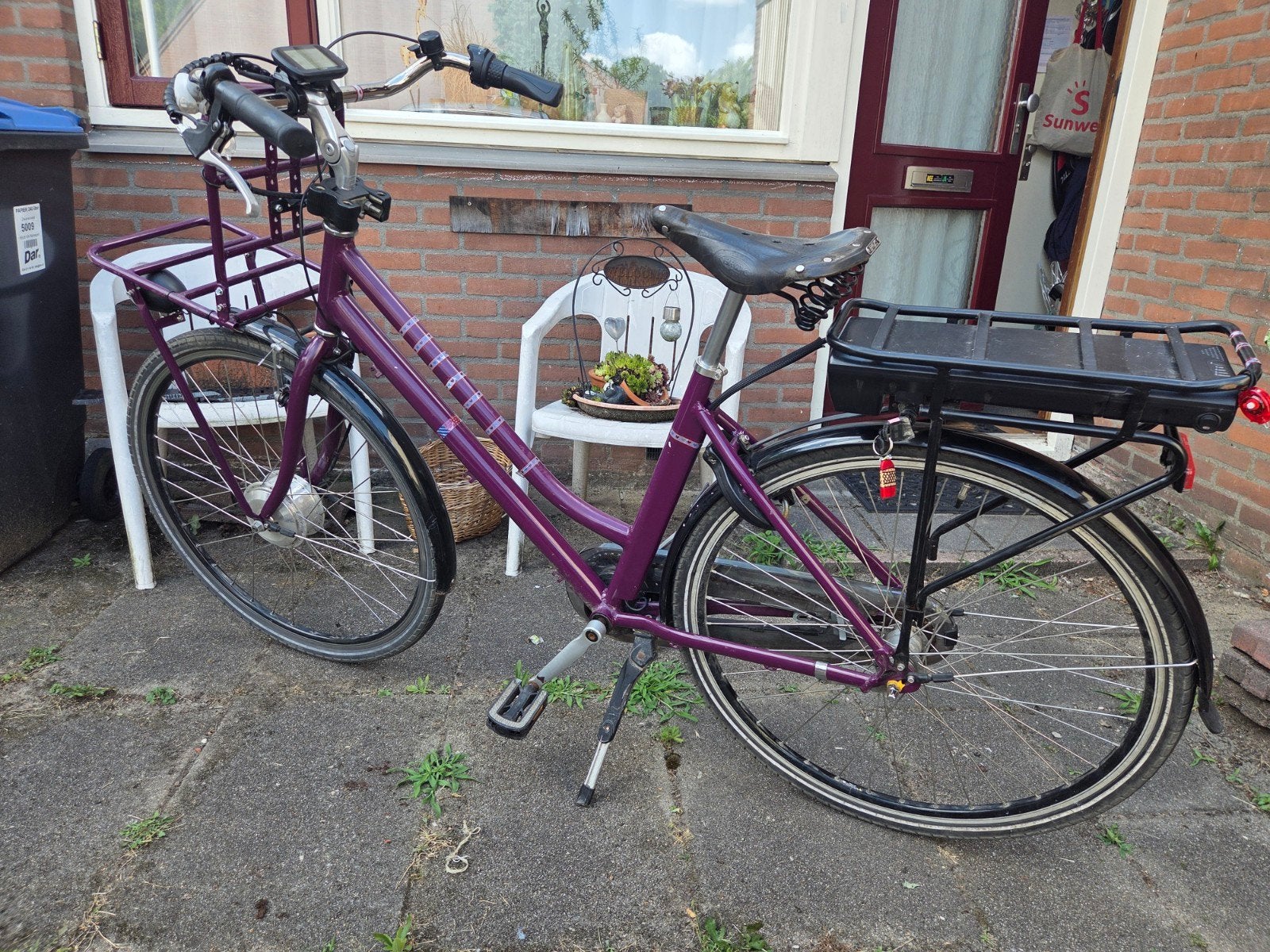 ebike voorwielmotor, 51 tot 55 cm, Ophalen of Verzenden, Gebruikt, 30 tot 50 km per accu