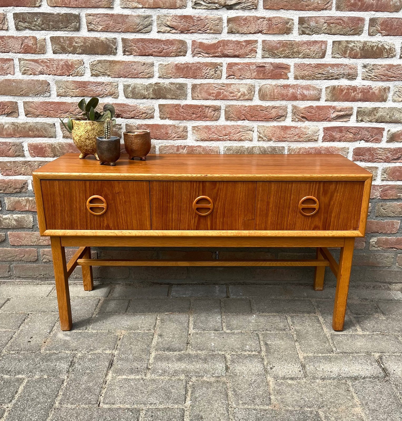Vintage Scandinavisch dressoir, Ophalen, Zo goed als nieuw, 25 tot 50 cm, 50 tot 100 cm