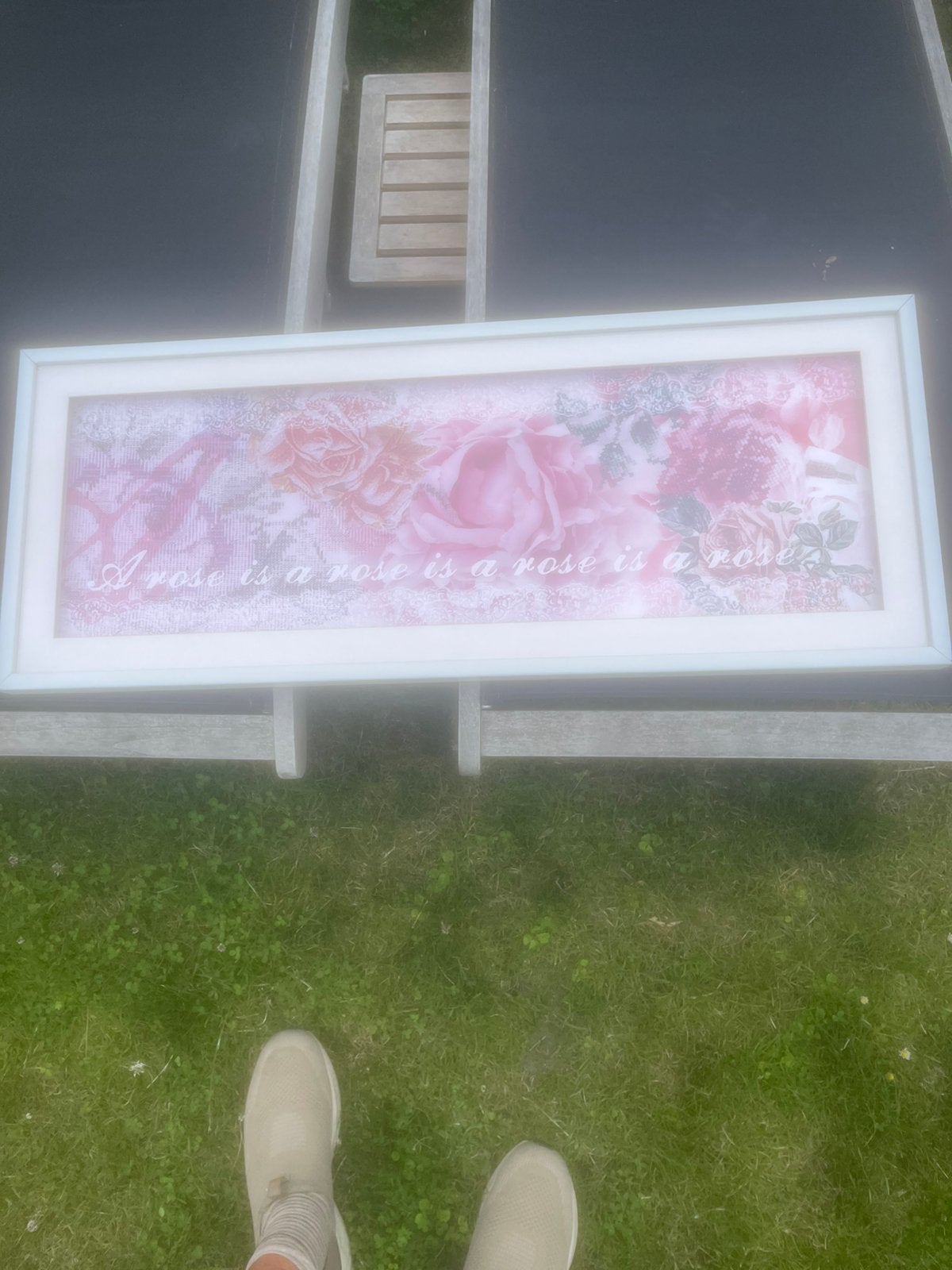 Muurschilderij 100 x 40, 125 cm of meer, Ophalen of Verzenden, Zo goed als nieuw, Schilderij