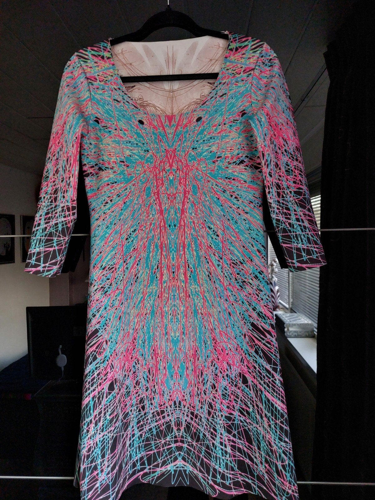 REVERSIBLE JURK van TRAVELER STOF maat M van ANIMAPOP ITALY, Kleding | Dames, Jurken, Maat 38/40 (M), Nieuw, Ophalen of Verzenden