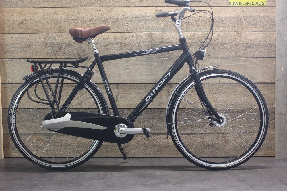 Target Skyline herenfiets 7v H56 mat zwart + 3 mnd garantie