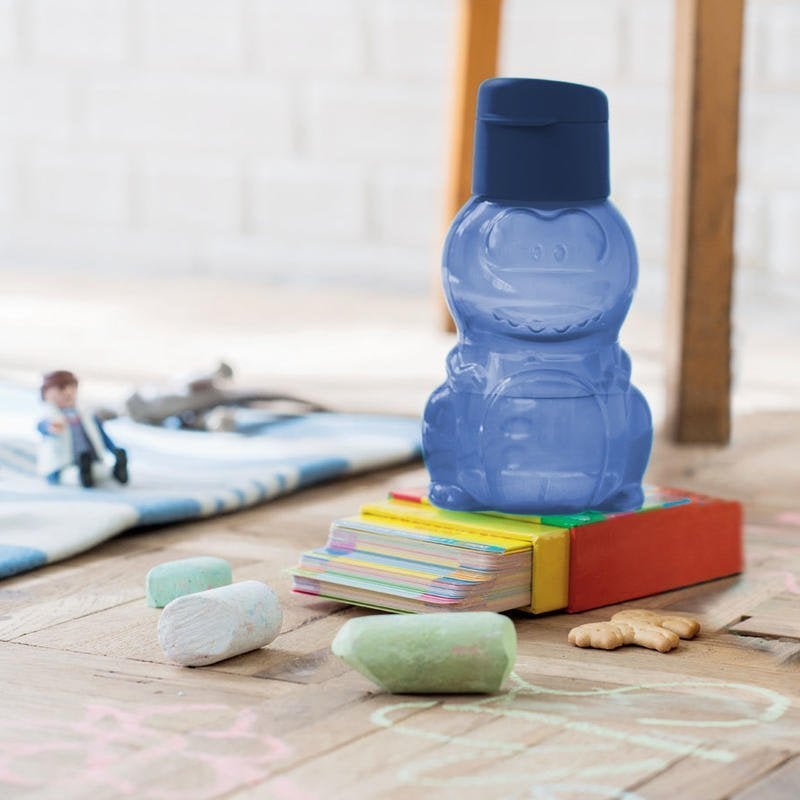 Tupperware Ecofles Dino Blauw 350 ml Nieuw, BPA-vrij, Blauw, Beker of Kan, Nieuw
