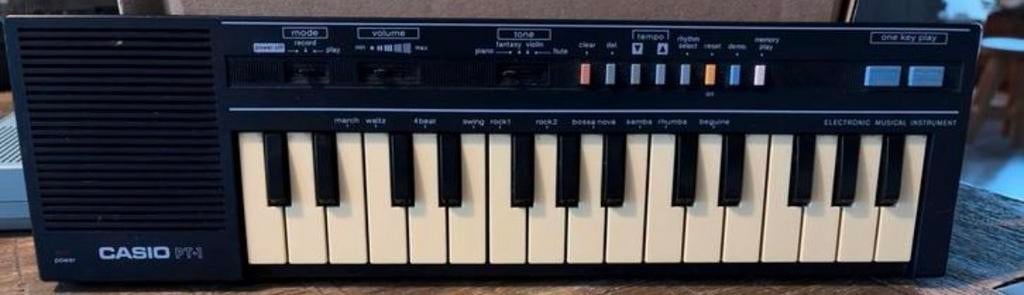 Casio PT-1 Mini Keyboard - Vintage Donkerblauw, Ophalen of Verzenden, Gebruikt, Overige aantallen, Casio