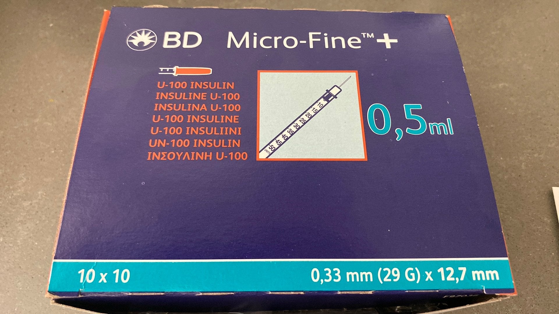 BD Micro-Fine insulinespuit 0,5ml 29G x 12,7 mm, Dieren en Toebehoren, Ophalen of Verzenden, Overige soorten