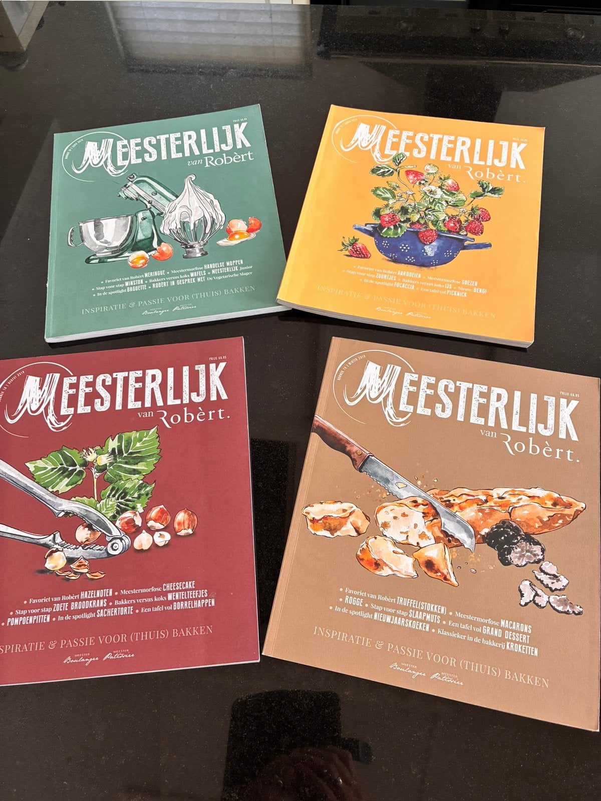 Complete jaargang Meesterlijk magazine Robert van Beckhoven, Boeken, Kookboeken, Ophalen of Verzenden, Zo goed als nieuw