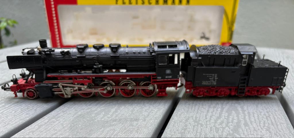 Fleischmann 4175 H0 Stoomlocomotief met cabinetender BR50, Hobby en Vrije tijd, Gebruikt, Fleischmann, Ophalen of Verzenden, Gelijkstroom