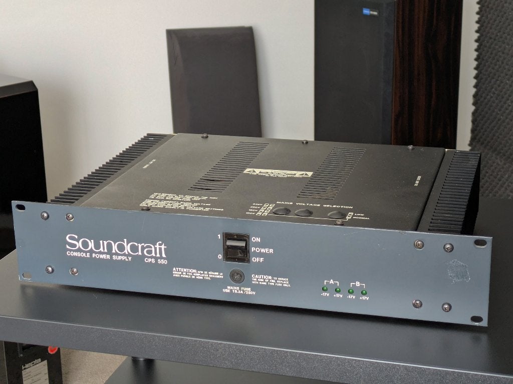 Soundcraft CPS 550 PSU / power supply / voeding mengpaneel, Ophalen of Verzenden, Refurbished, Audio