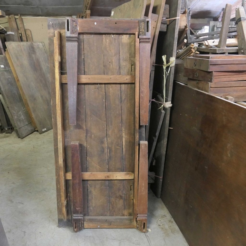 Smalle antieke tafel TX19 landelijk 158x68 oud hout 75%KRTNG, Ophalen of Verzenden