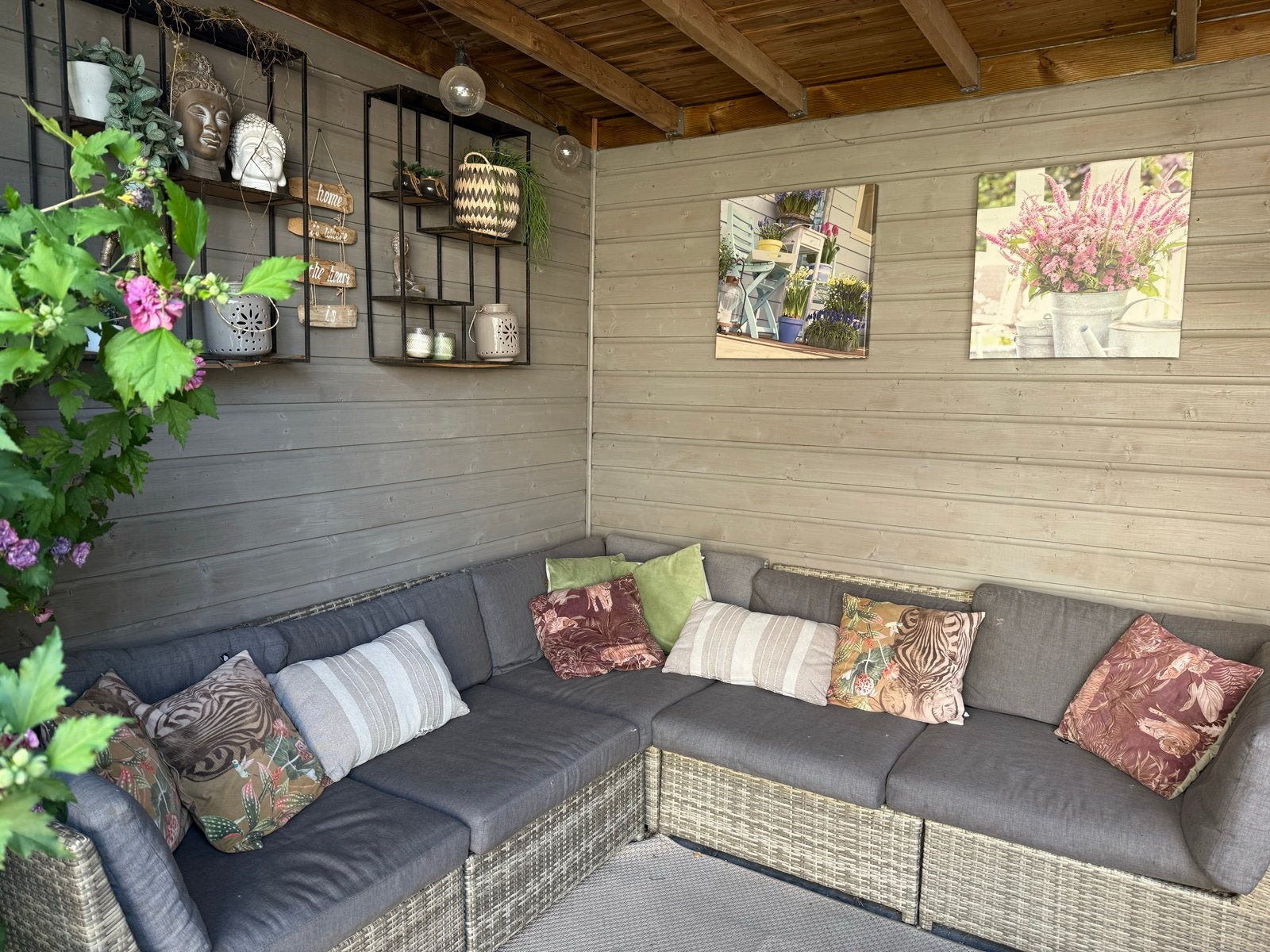 Loungebank te koop, Tuin en Terras, Ophalen, 5 zitplaatsen, Gebruikt, Loungeset